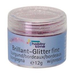 Brillant-Glitter fine, 10 g bordeaux