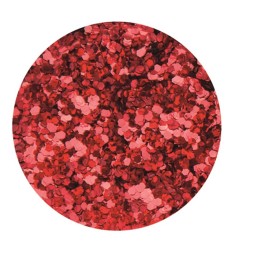 Brillant-Glitter holo, 9 g rot