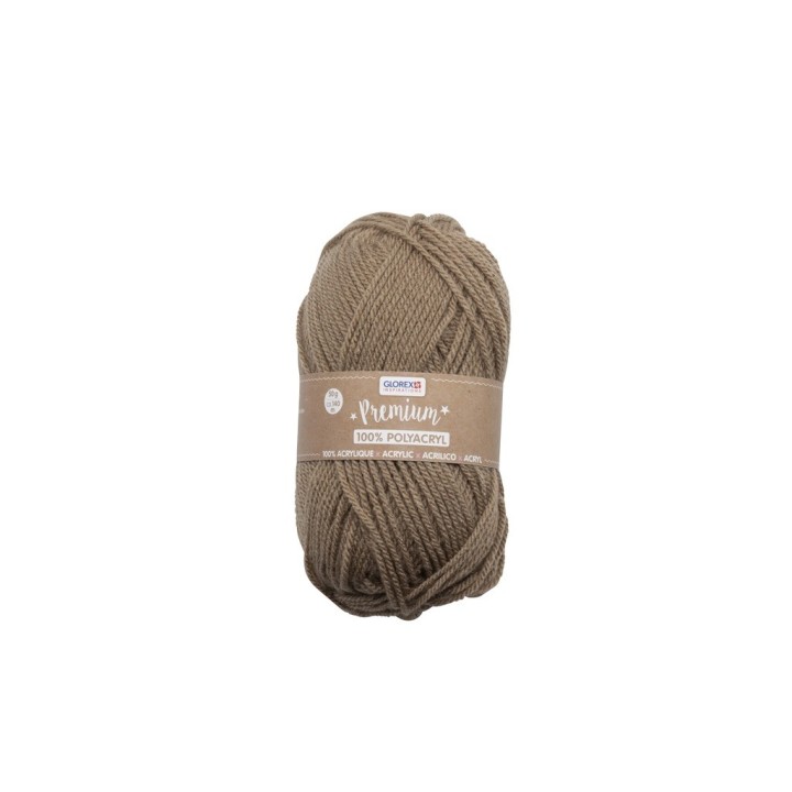Premium 100% Acryl, 50g braun