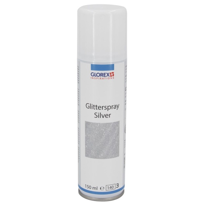 Glitterspray Silber 150ml