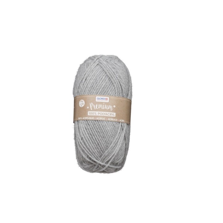 Premium 100% Acryl, 50g grau