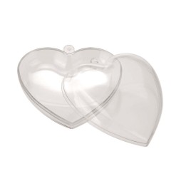 Kunststoffherz teilbar 140mm glasklar