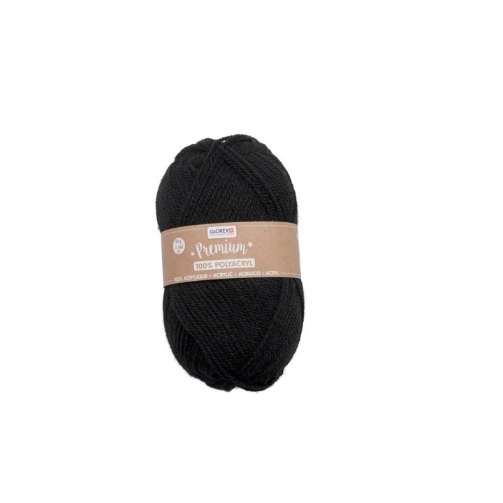 Premium 100% Acryl, 50g schwarz
