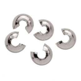 Kaschierperle 30 Stück 4mm silberfarben