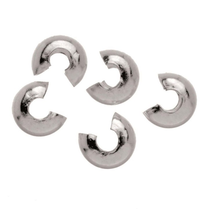 Kaschierperle 30 Stück 4mm silberfarben