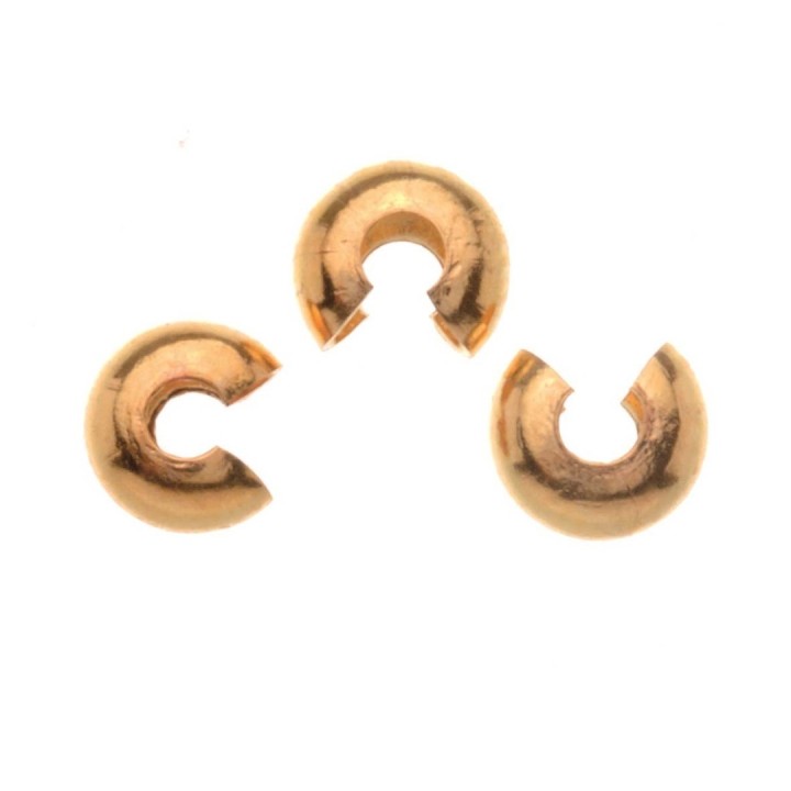 Kaschierperle 30 Stück 4mm goldfarben