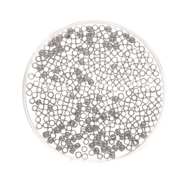 Perles à écraser env. 40pcs 2mm couelur argent
