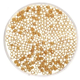 Perles à écraser env. 40pcs 2mm couleur or