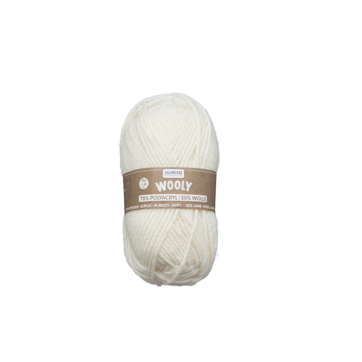 Wooly 70% Acryl/30% Wolle, 50g natur