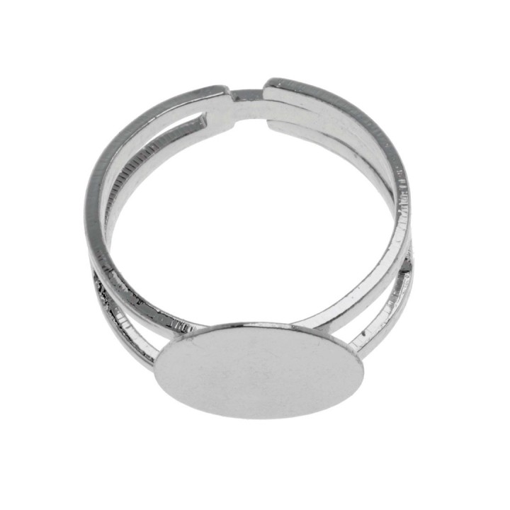 Anneau à bague ouvert couleur argent