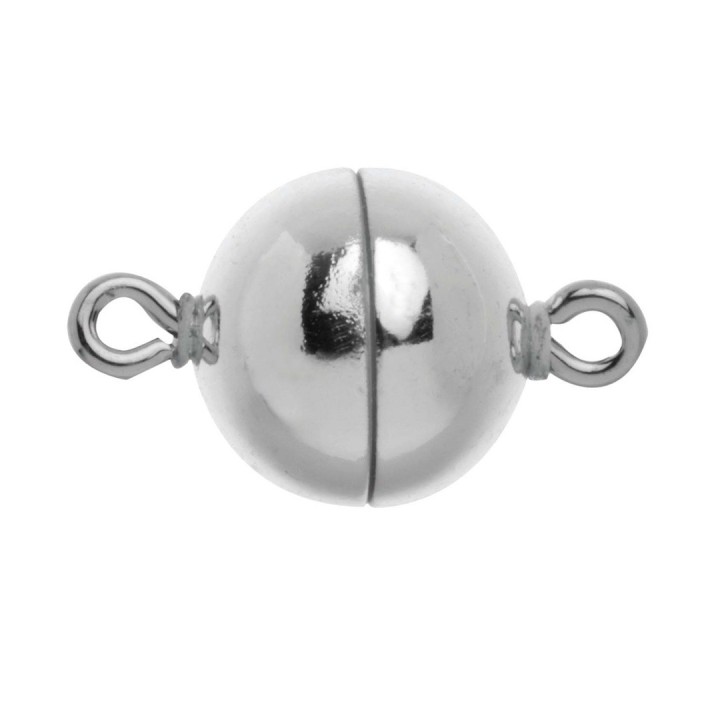Magnetic clasp 10mm silver color