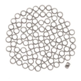 Squeeze beads app. 35pcs 3mm silver color