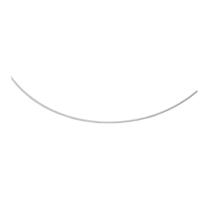 Spiralhalsreif 45cm 2mm silberfarben