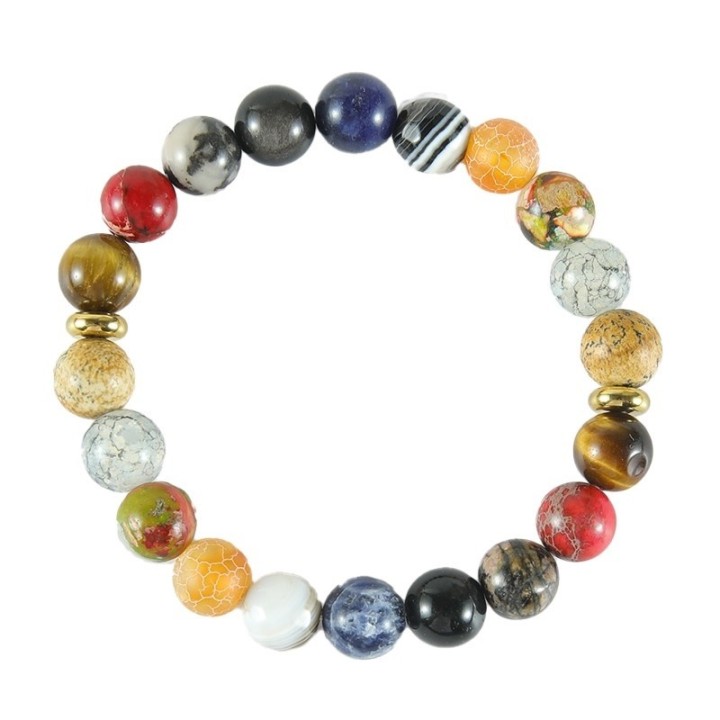 DIY kit bracelet natural stone multicolor