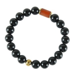 Armband, Naturstein, schwarz DIY, 10mm