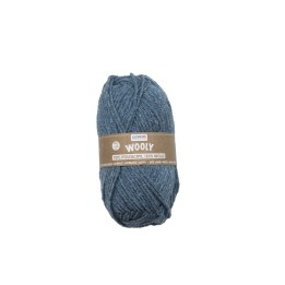 Wooly 70% acrylic/30% wool,50g flecked blue