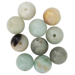 Natursteine, 8mm, 10St. Amazonyte