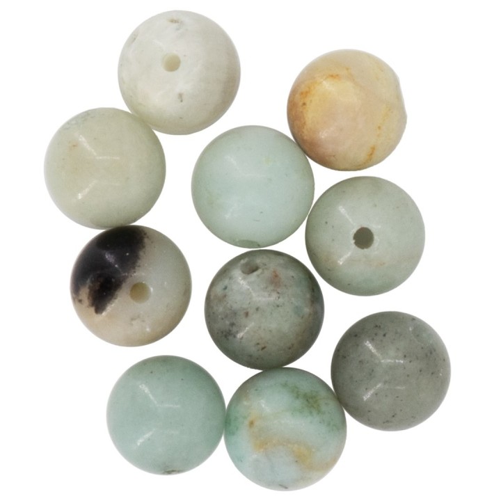 Pierres naturelles, 8mm, 10pcs Amazonyte