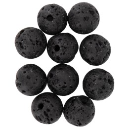 Natursteine, 8mm, 10St. Lava Stone