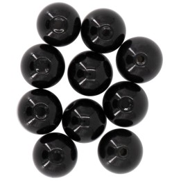 Natursteine, 8mm, 10St. Shiny Carbonado