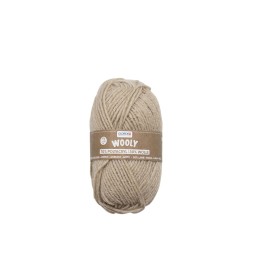 Wooly 70% Acryl/30% Wolle, 50g beige meliert