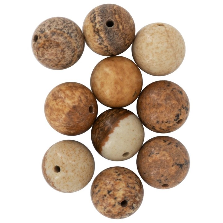Natursteine, 10mm, 10St. Picture Stone