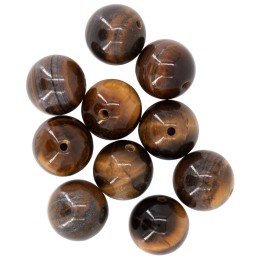 Natursteine, 10mm, 10St. Brown Tiger Eye