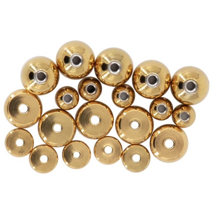 Schmuck-Zubehör-Teile 20tlg goldfarben