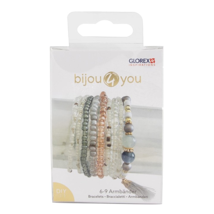 DIY Armband-Set, grau