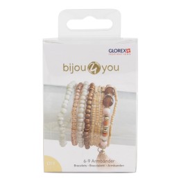DIY Armband-Set, sandfarben