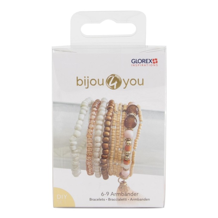 DIY Armband-Set, sandfarben