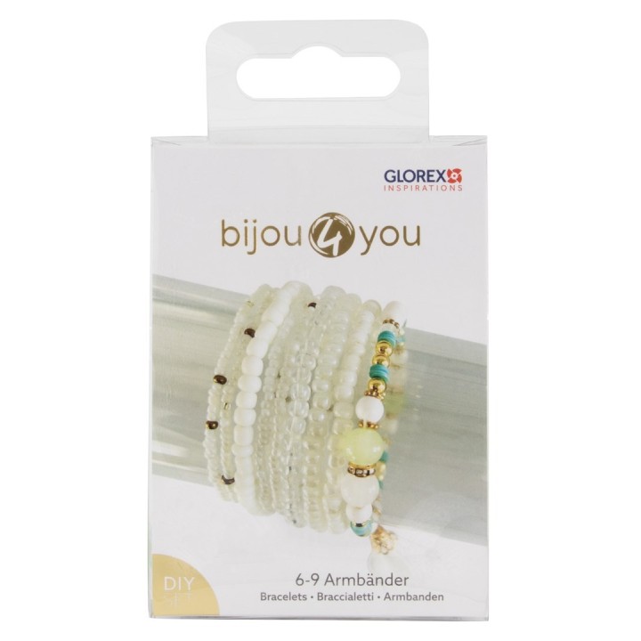 DIY Armband-Set, weiss