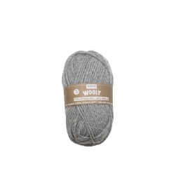 Wooly 70% Acryl/30% Wolle, 50g grau meliert
