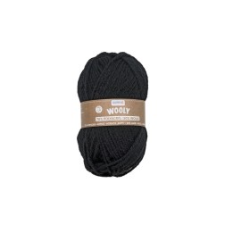Wooly 70% acrylic/30% wool,50g black