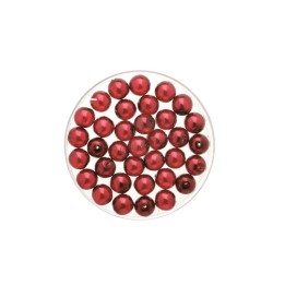 Perle en verre bohême 4mm cire siam 75pcs