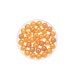 Böhmische Glasperle 4mm Wachs topaz 75 Stück