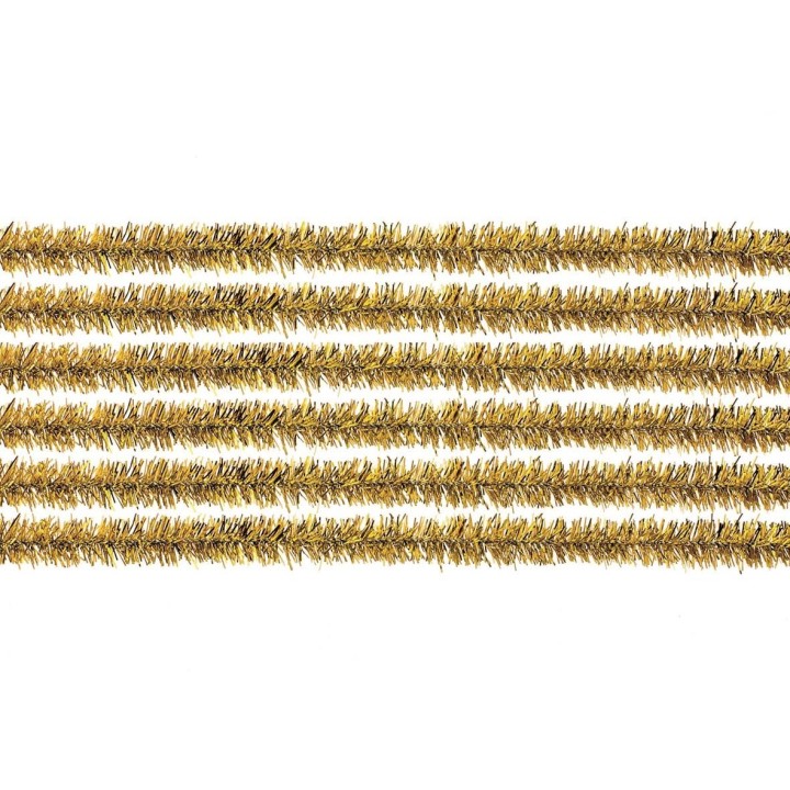 Pipe cleaner gold 50cm 10pcs
