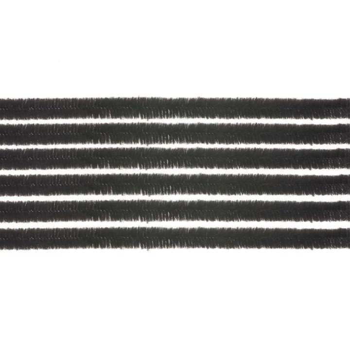 Biegeplüsch schwarz 10 Stück 50cm