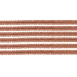 Chenille cure-pipe, brun 50cm, 10pcs