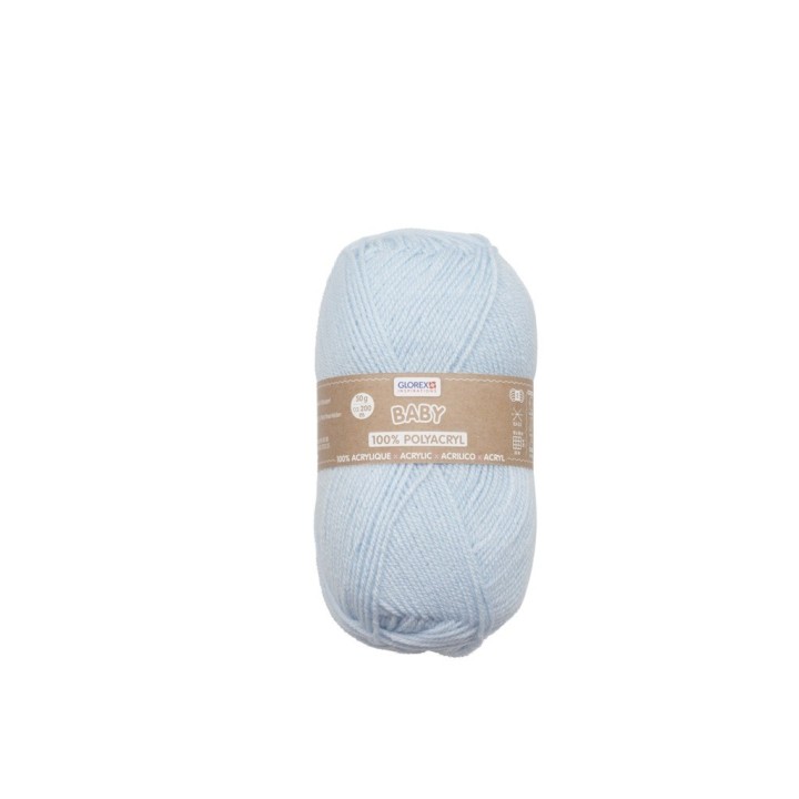 Baby 100% Acryl, 50g hellblau
