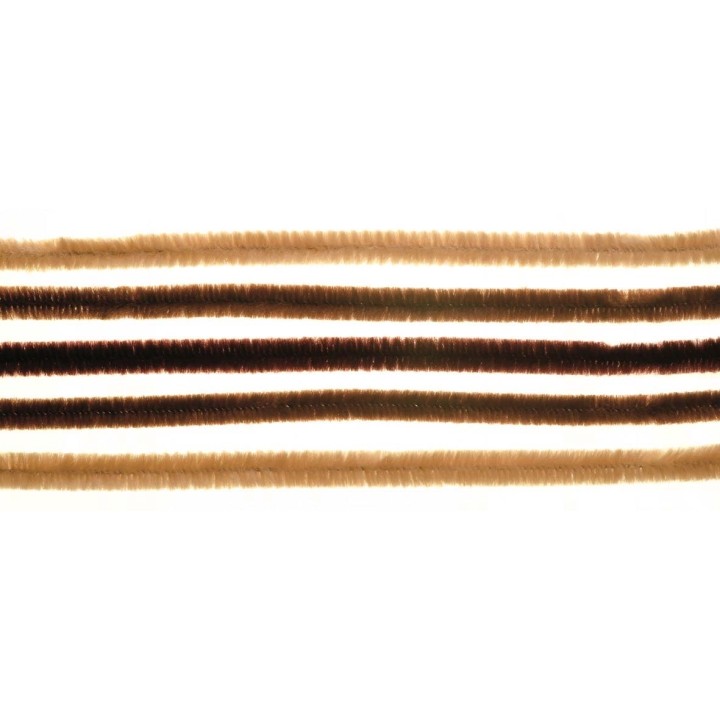 Biegeplüsch Mix 10 Stück, 50 cm Brauntöne