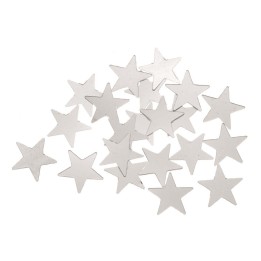Streusterne silberfarben mittel ca. 15g / 11mm