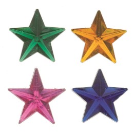 Pierres bijoux étoiles 70pcs 14x14mm
