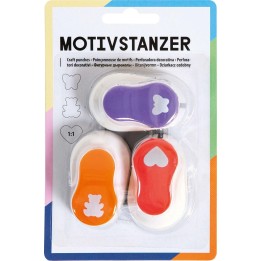Motivstanzer Ganzjahresmotive Set 1 - 3 Stück sortiert