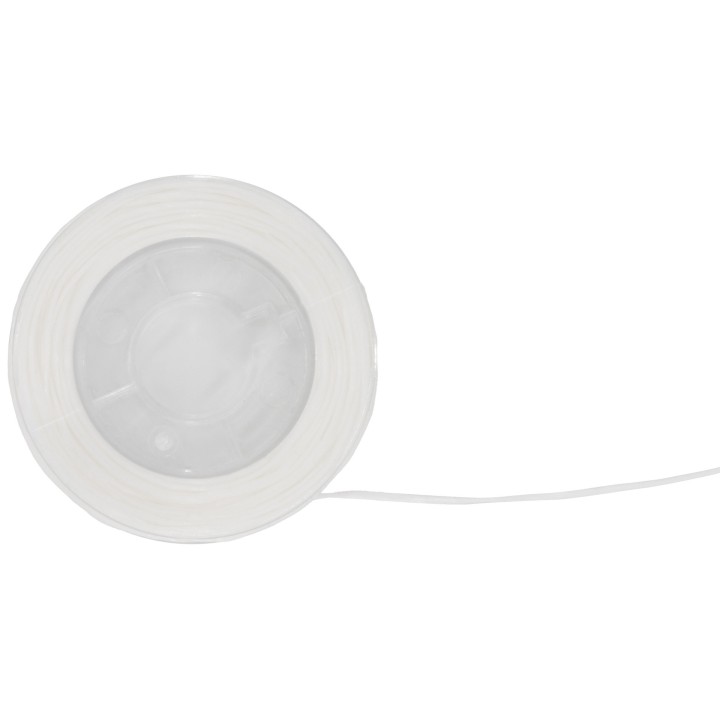 Elastische Kordel, weiss 1,2mm,10m