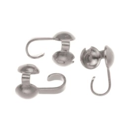 Quetschkalotte 4 Stück 3mm silberfarben