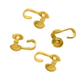 Quetschkalotte 4 Stück 3mm goldfarben