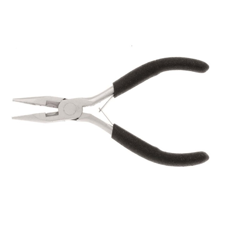 Flat plier with back card and bar code