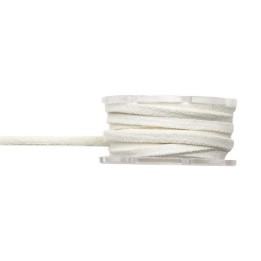 Velour-Lederband-Rolle 3mm/2m flach beige