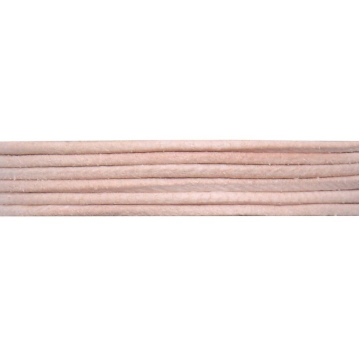 Ruban cuir de chèvre 1,3mm/1m naturel